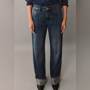 MANGO HIGH WAIST STRAIGHT JEANS